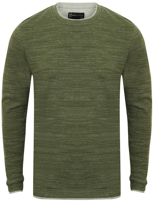 Acacia Mock T-Shirt Insert Long Sleeve Top in Thyme - Dissident