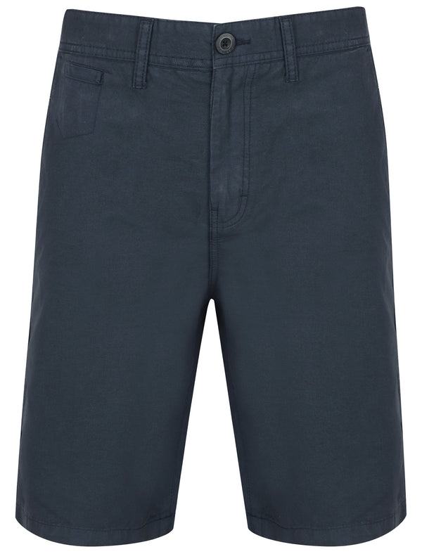 Ayrton Cotton Canvas Chino Shorts In Dark Navy - Dissident