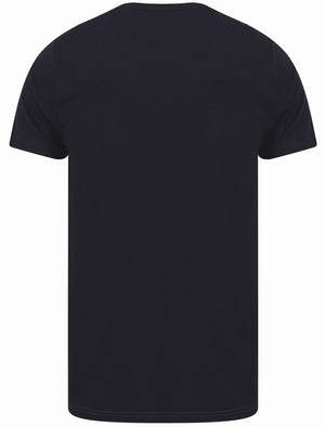 Baller Colour Block Cotton Jersey T-Shirt in Black - Dissident