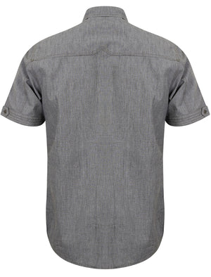 Bascom Cotton Short Sleeve Shirt in Phantom Grey - Dissident