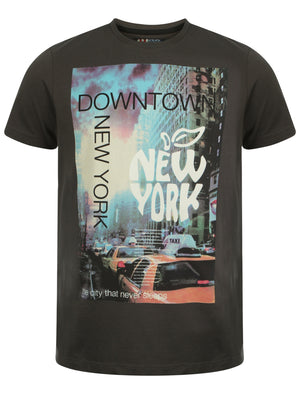 Dissident Big Apple t-shirt in Raven Grey