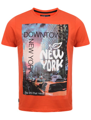 Dissident Big Apple t-shirt in Paprika