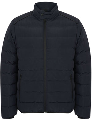 Brayfield Quilted Jacket with Stand Collar in True Navy - Dissident