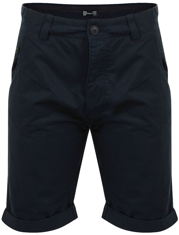 Buju Cotton Twill Shorts in True Navy - Dissident