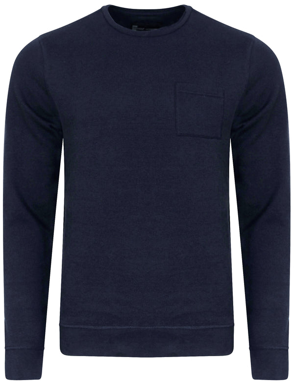 Clere Heavy Piqué Jumper in True Navy - Dissident