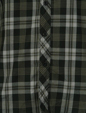 Corfield Checked Shirt in Khaki - Dissident