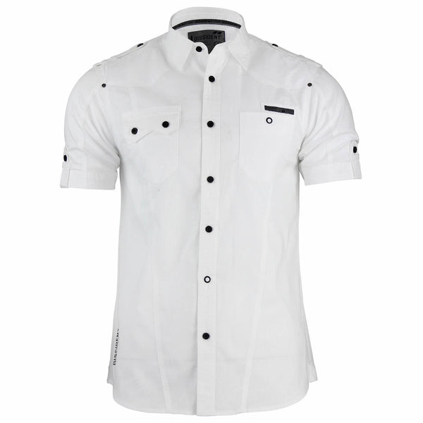 Striped cotton shirt in white - Dissident