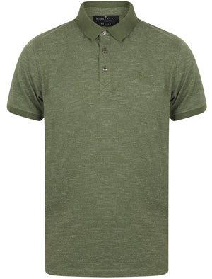 Dace Cotton Slub Jersey Polo Shirt In Thyme - Dissident