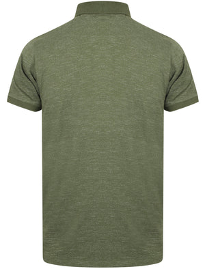Dace Cotton Slub Jersey Polo Shirt In Thyme - Dissident