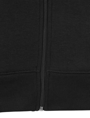 Zip Through Hoodie in Black - Dissident
