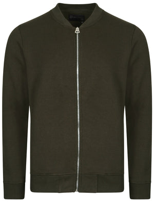 Donegal Zip Through Bomber Jacket in Woodland Khaki - Dissident