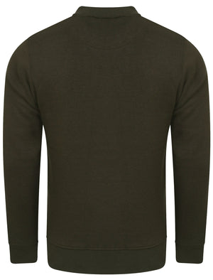 Donegal Zip Through Bomber Jacket in Woodland Khaki - Dissident