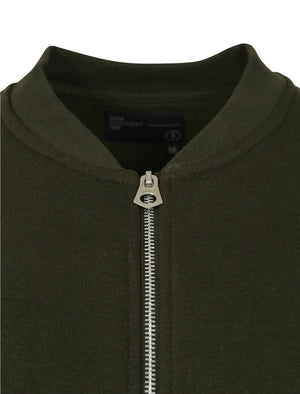 Donegal Zip Through Bomber Jacket in Woodland Khaki - Dissident