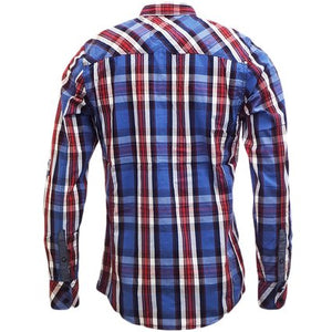 Dissident Eben Check Roll up Shirt in Blue