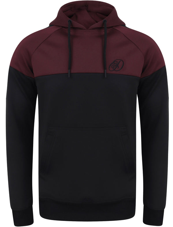 Filson Colour Block Pullover Tricot Hoodie In Winetasting - Dissident