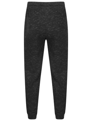 Foreman Space Dye Cuffed Joggers in Black - Dissident