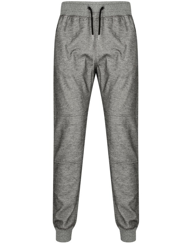 Harry Pique Slub Cuffed Joggers In Black - Dissident