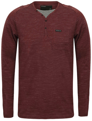Helter Mock Insert Long Sleeve Top in Mulled Wine - Dissident