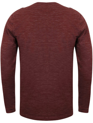 Helter Mock Insert Long Sleeve Top in Mulled Wine - Dissident