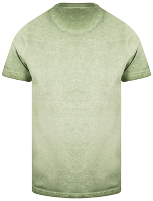 Impossible Motif Print Cotton Jersey T-Shirt In Olivine Khaki - Dissident