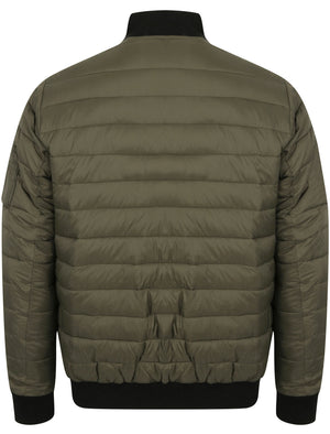 Joliffe Quilted Bomber Jacket in Amazon Khaki - Dissident