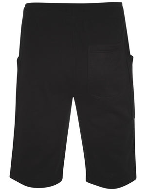 Men's mesh detail pockets black sweat shorts - Dissident