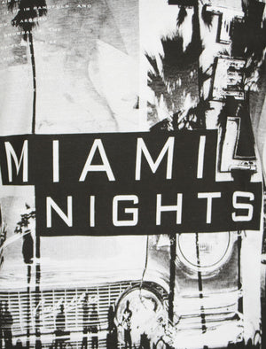 Miami Nights T-Shirt in White - Dissident