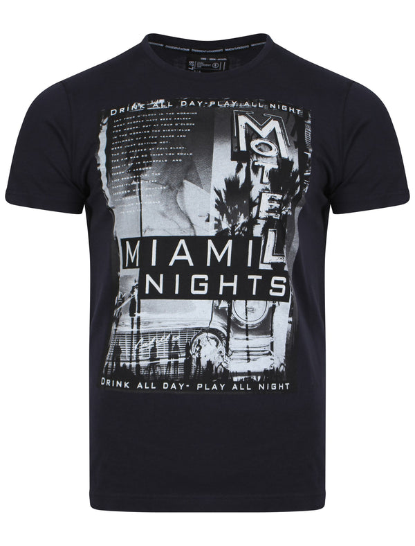 Miami Nights T-Shirt in Navy - Dissident