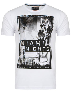Miami Nights T-Shirt in White - Dissident