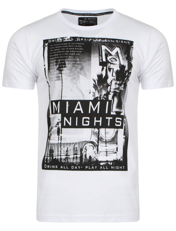 Miami Nights T-Shirt in White - Dissident