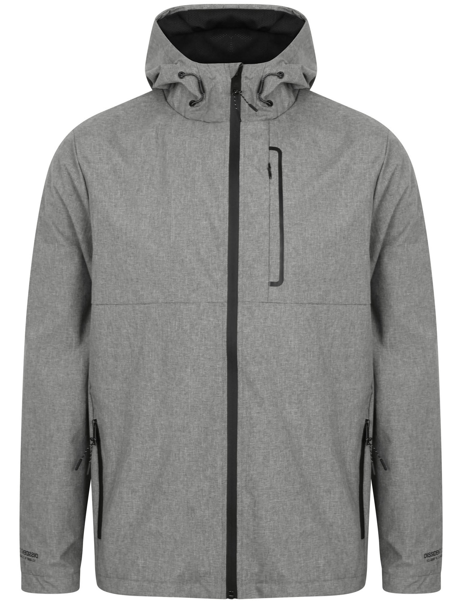 Oakley Lightweight Hooded Windbreaker Jacket in Grey Dissident Tokyo Laundry