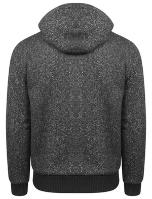 Rammer Sherpa Lined Hoodie in Charcoal Fleck - Dissident