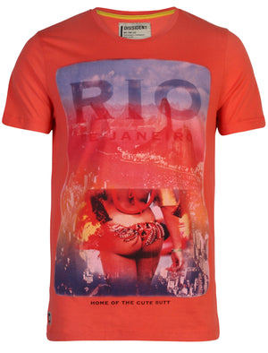 Dissident Riobum T-Shirt in Hot Coral
