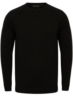 Rohe Crew Neck Knitted Jumper in Black - Dissident
