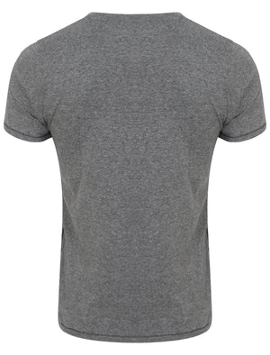 San Fran Motif T-Shirt in Mid Grey Marl - Dissident
