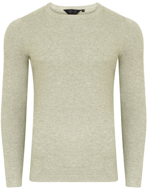 Scout Crew Neck Knitted Jumper in Oatgrey Marl - Dissident