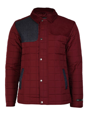 Mens Dissident Serge Padded Red Jacket