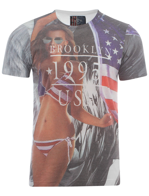 Dissident Surf Girl printed t-shirt