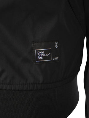 Tapscott Hooded Windbreaker Jacket in Black - Dissident