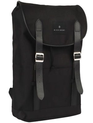 Thompson River Drawstring Canvas Backpack In Black - Dissident