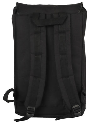 Thompson River Drawstring Canvas Backpack In Black - Dissident