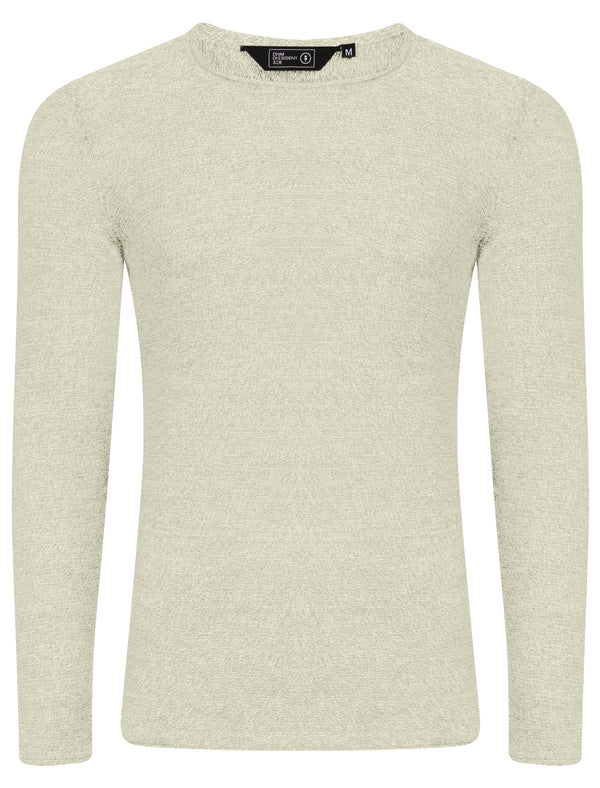 Transmission Stitch Texture Jumper in Oatmeal Marl - Dissident