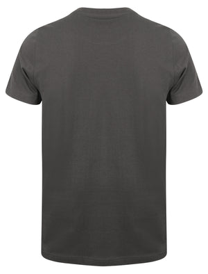 Upper West Side Motif Cotton T-Shirt In Dark Grey - Dissident