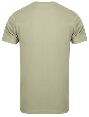 Upper West Side Motif Cotton T-Shirt In Sage - Dissident