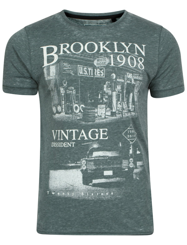 Vindis Grunge Brooklyn  T-Shirt in Green - Dissident