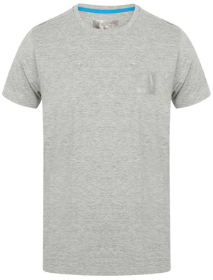 Yasumi Crew Neck Cotton T-Shirt In Light Grey Marl - Dissident