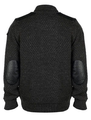 Dissident Zaine wool blend cardigan in Charcoal
