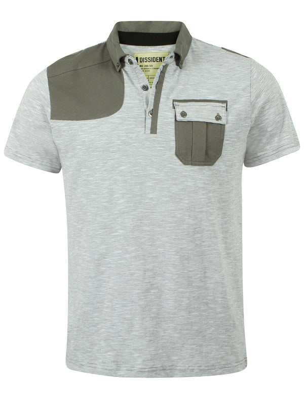 Dissident Zoo3 Cotton Polo Neck T-shirt In Castlerock