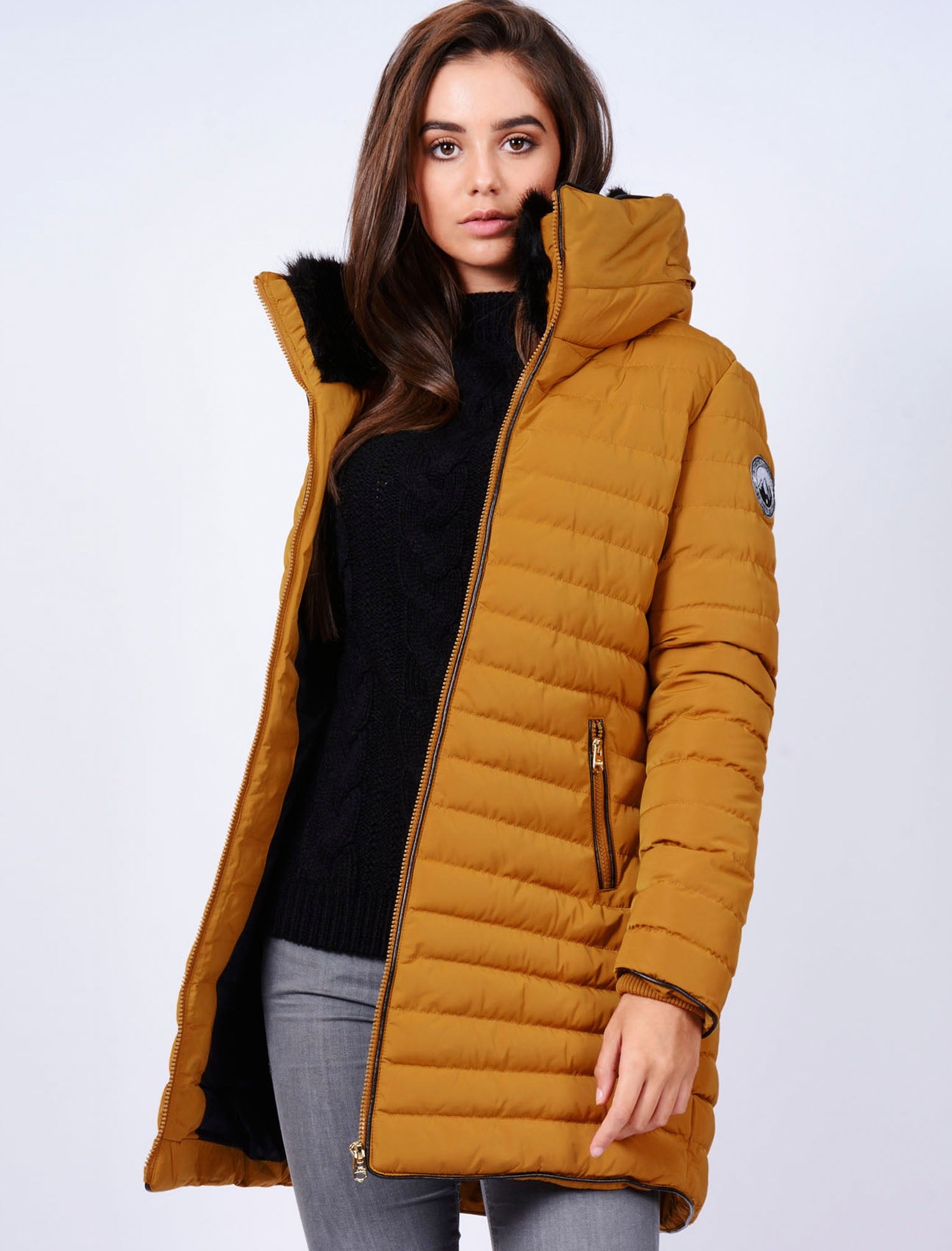 Clare V. - Tropezienne 8 in Mustard Quilted Puffer