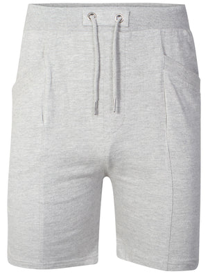Mens Jeremy Sweat Shorts with Pockets in Grey Marl